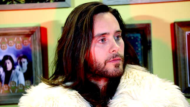 Image for article titled Jared Leto Asks If He Ever Going To Get Into Real Trouble For That Stuff He’s Been Doing