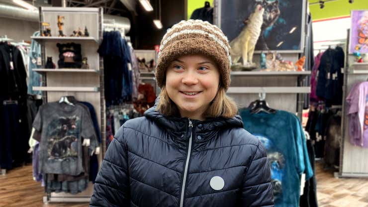 Image for Greta Thunberg Embraces Big Oil After Visiting Really Nice Highway Truck Stop