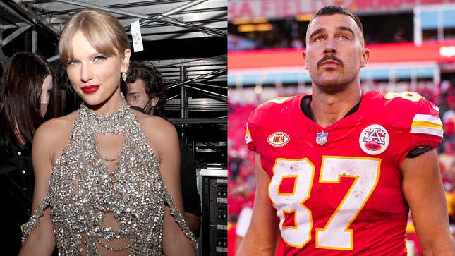 Image for article titled Chiefs Fans React To Travis Kelce Dating Taylor Swift